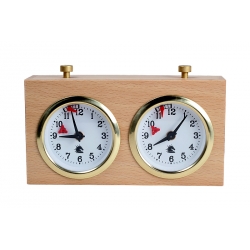 Wooden BHB chess clock without stand – LIGHT SMALL